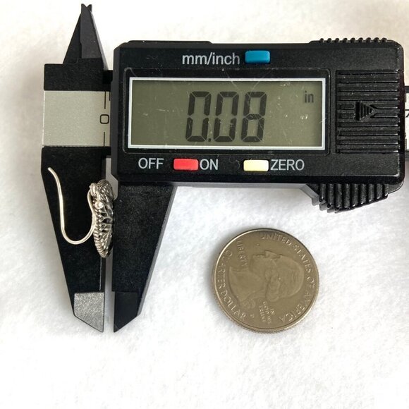 Sterling Silver 925 1.19" Round Openwork Filigree Tree Of Life Dangle Earrings - Picture 15 of 16